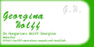 georgina wolff business card